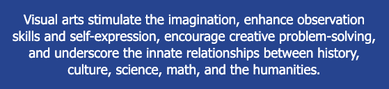 Visual arts stimulate the imagination and more.